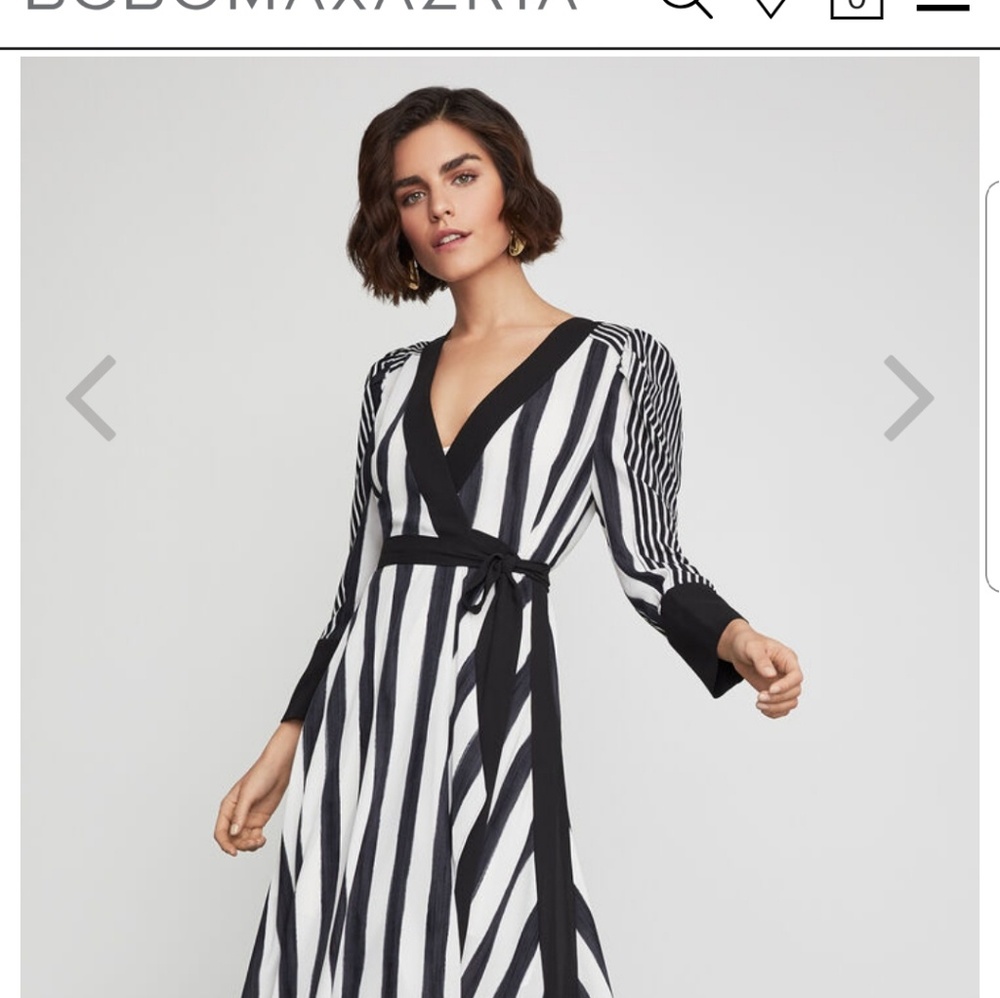 BCBG faux wrap dress